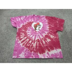 T Shirt Mens 3XL Pink Tie-Dye I Followed My Heart It Led Me To Buc-ee's